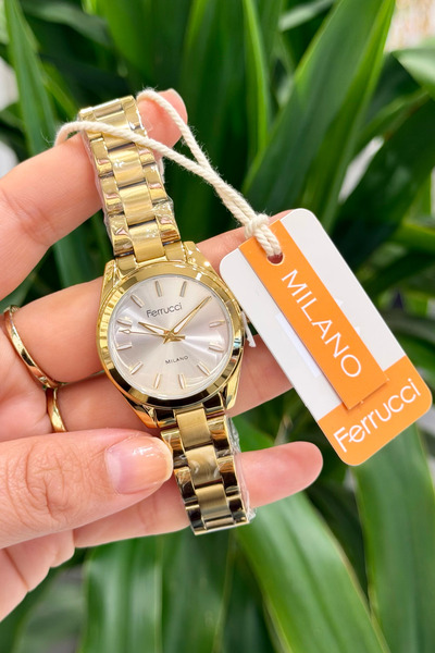 Ferrucci Çelik Kordon Su Geçirmez Garantili Kadın Kol Saati