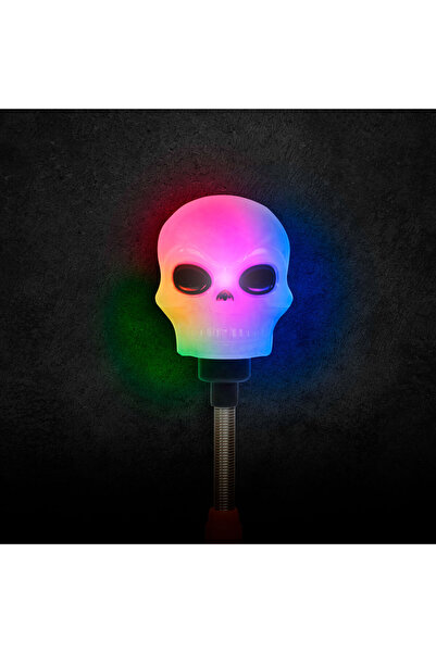 FAMİLY Lampă Halloween cu LED - model Craniu pe arc - cu baterie