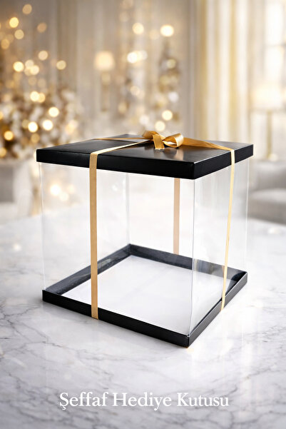 kutula 32 Parlak siyah pasta kutusu 30*30*30