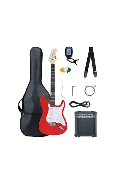 McGrey Rockit Electric Guitar Set Fiesta Red
