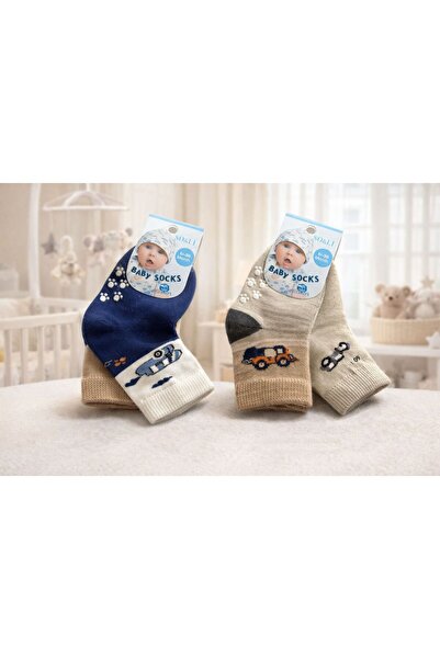 Victorino Set of 4 pairs of non-slip socks 18-36 months