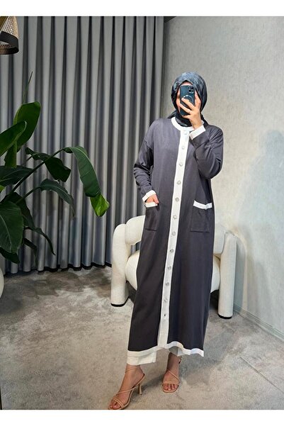 moda dıcasso كارديجان كامل الطول من ميرسينيزي مصنوع من خيوط باردة
