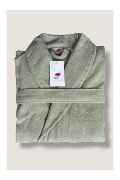 NHR رداء حمام 100% بامبو شالياكا بجيوب - رداء حمام أخضر بمقاس ماكسي ناعم وماص...