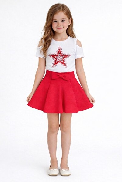 Nacar Kız Çocuk Modeli Badi Şık Skuba etek Takım 23 Nisan 29 Ekim Gösteri Kıy...