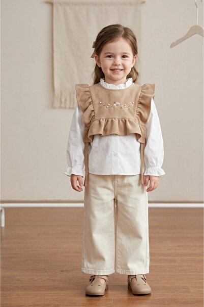 RÜYA KİDS Eid Holiday Girls' Sweater and Shirt Set