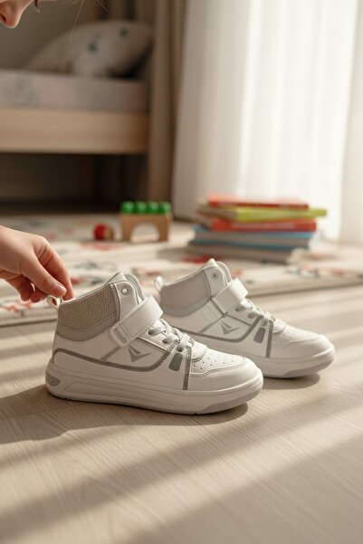 enoch Modern Children's High-Top Ankle Support with Velcro Straps Sneakers