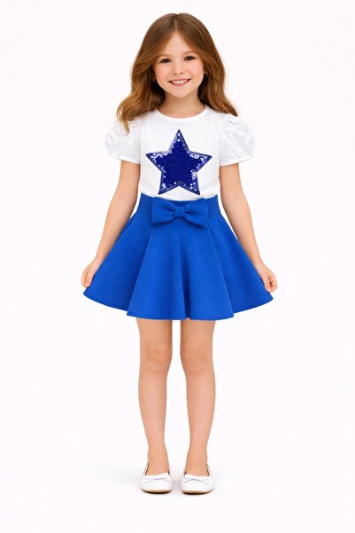 Nacar Kız Çocuk Modeli Badi Şık Skuba etek Takım 23 Nisan 29 Ekim Gösteri Kıy...