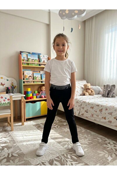 Yağmur Giyim Civelek Beli Taş Printed Interlock Girls' Tights 8-12 Years 0150