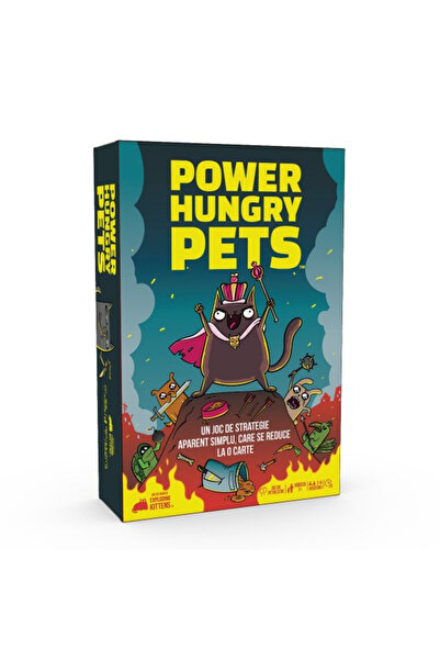 Asmodee Power Hungry Pets – Strategy game (Romanian language)