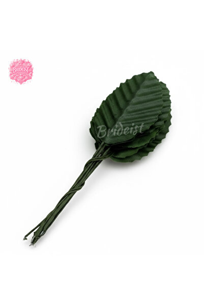 BRIDEIST WEDDING CO Green Artificial Flower Leaf | Set of 12 | Leaf Width:3Cm...