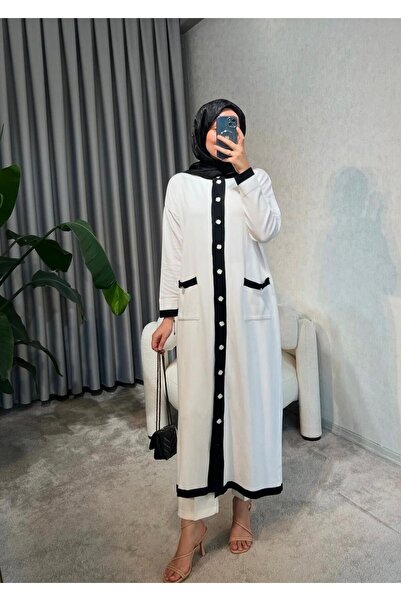moda dıcasso كارديجان كامل الطول من ميرسينيزي مصنوع من خيوط باردة