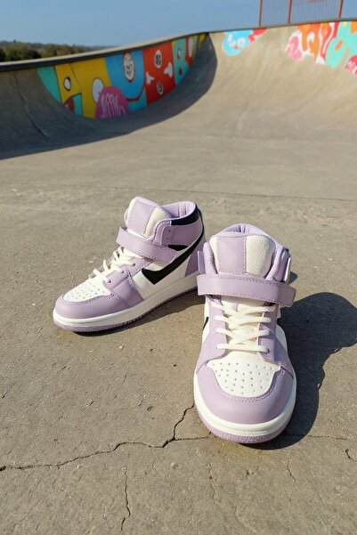 enoch Boğazlı Jordan Yüksek Bilek Destekli ve Cırt Bantlı Modern Çocuk Sneaker