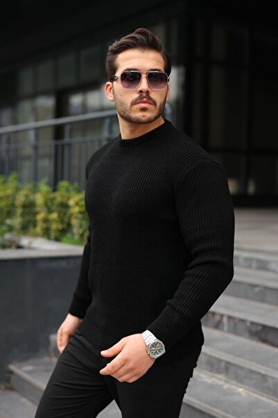 Hiccup Janes Slim Fit Corded Fabric Round Neck Sweater