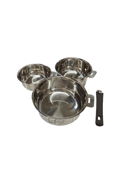 HYVESTO Stainless Steel Cookware Set 3 Pieces 16/18/20cm Removable Handle, No...