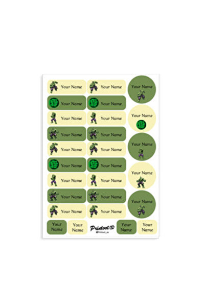 Printoot Superhero Stickers Featuring Artistic Character Icons and High-Quali...