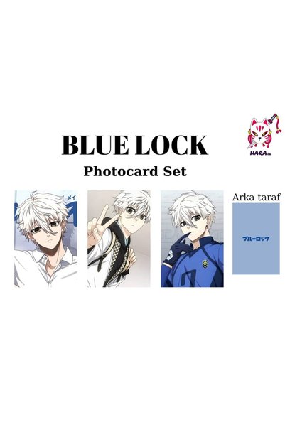 Hara Company Blue Lock Animesi Seishiro Nagi Anime Photocard Seti / Koleksiyo...