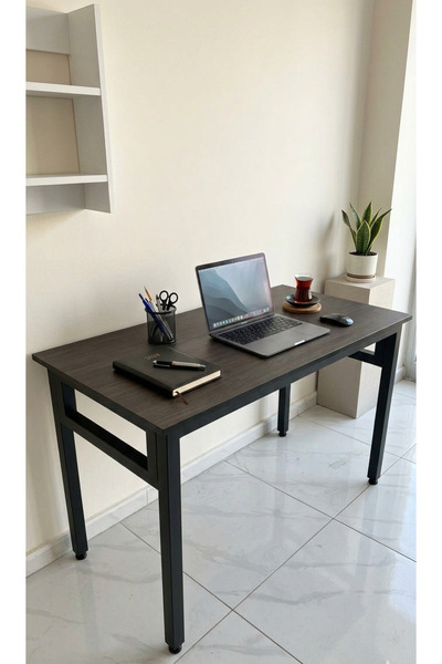 ROBOKİT Siyah 120x60 Çalışma Masası, Bilgisayar Masası, Ofis Masası, Metal Ay...