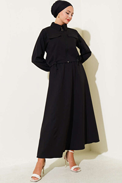 VOLT CLOTHİNG Zippered Pocket Double Skirted Dabıl Set