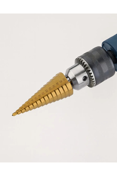 mucit home Paslanmaz Kademeli Matkap Ucu Ahşap Plastik Sac Delme Uç 4- 20 Mm