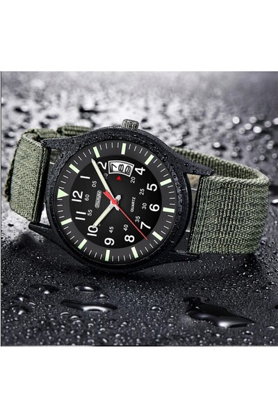 Lige Men's Watch 89178 Black-Green – Military Design, Multiple Functions, Sho...