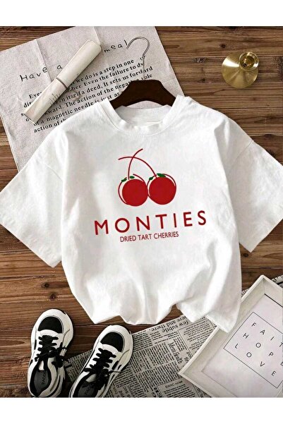 DİVİN Modern New Season Printed Fabric Oversized Tshirt