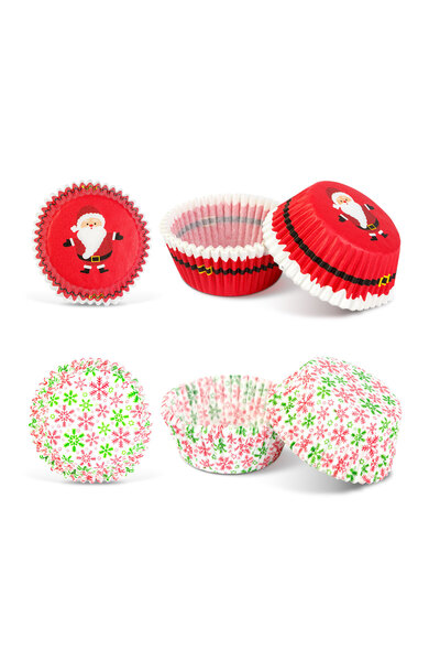 OEM Christmas cupcake paper - Santa Claus - 40 pcs / pack