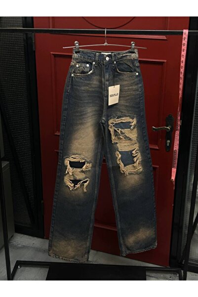 DENİKK TREND SPECIJALNI DIZAJN ŠIROKIH PALACO DŽINSA S RASČUPLJENIM DETALJIMA...