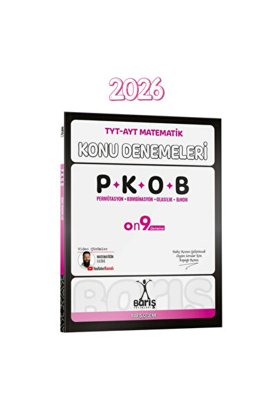 Ens Yayıncılık 2026 Barış Yayınları TYT AYT Matematik PKOB Konu Denemeleri