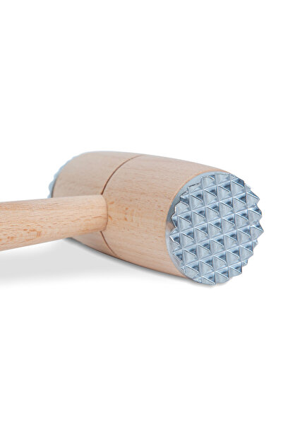 FAMİLY Ciocan pentru carne din lemn - cu inserție metalică - 29 cm