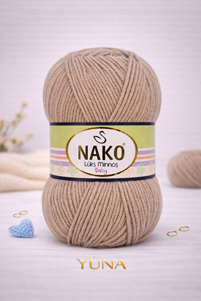 NAKO Luxury Minnoş Knitting Yarn 6942 Thin Brown