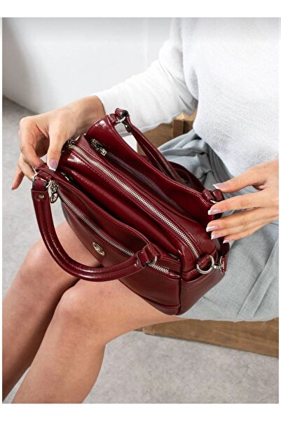 ÇANTAM GELSİN Γυναικεία τσάντα πολλαπλών θέσεων, μαλακή, με Δερμάτινο θήκες γ...