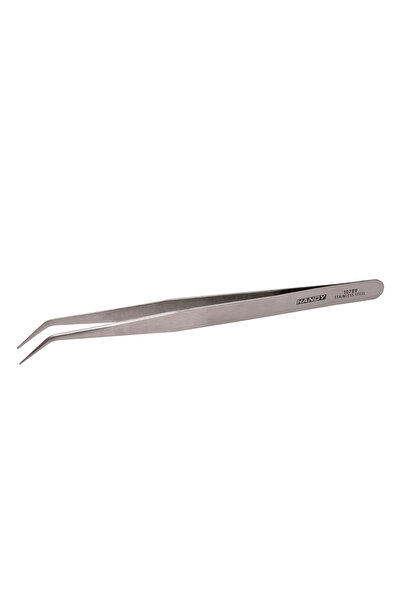 Handy Penseta curbata din otel inoxidabil cu varf subtire, nemagnetica, 175 mm