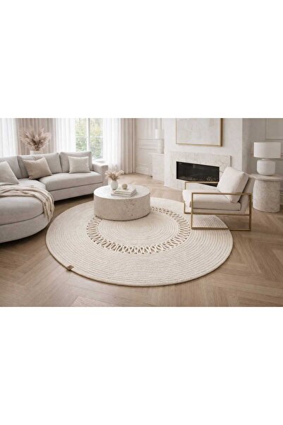 Armağan Garajı El Yapımı Jüt İp Dekoratif Paspas Antre Mutfak Salon Kapı Önü ...