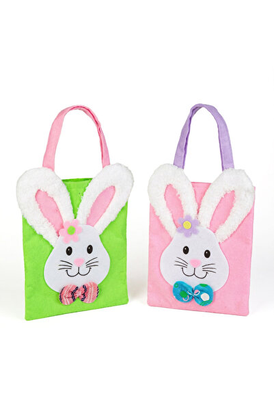 OEM Felt Easter Bag - bunny - 24 x 20 cm - 2 colors