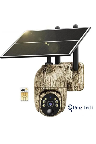 ozbience 3MP SIM KARTLI GÜNEŞ PANELİ HAREKETLİ FOTOĞRAK KAMERA 15M IR LED