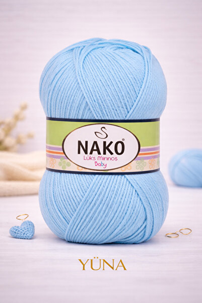 NAKO خيط حياكة مينووش الفاخر 214 أزرق أوفيك