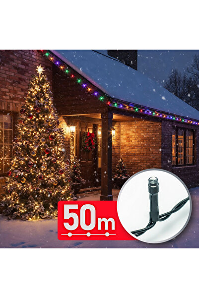 OEM Ghirlandă luminoasă - 50 m - colorată - 1000 LED-uri - 220-240V - 9W - ca...