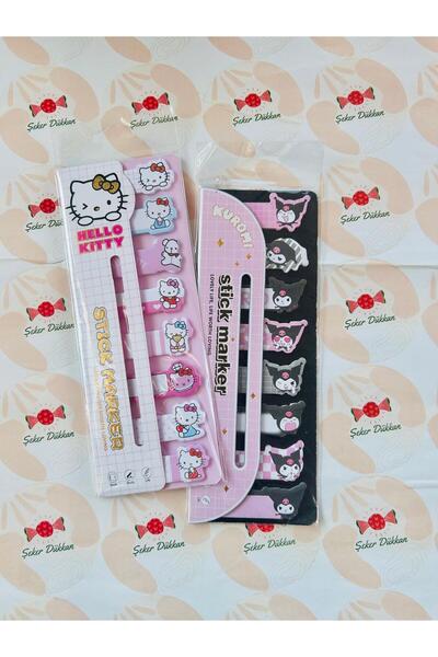 kuromi Hello Kitty 160 Yaprak Post-it Yapışkanlı Not Kağıdı (1adet)