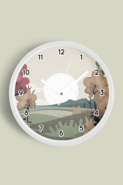 JHAAR Abstract - Boem - Natură - Ceas de perete modern cu vedere la mare - 30...