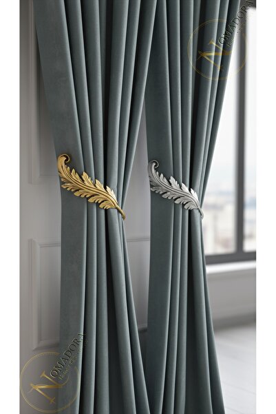 artwork Lüks Tüy Model Perde Toplayıcı Gold Silver Perde Tutucu Perde Yan Top...