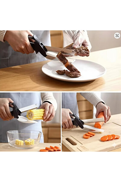 Euro Pink 1 Piece Practical Fruit and Vegetable Cutting Scissors with Self-Sh...