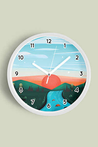 JHAAR Abstract - Boem - Natură - Ceas de perete modern cu vedere la mare - 30...
