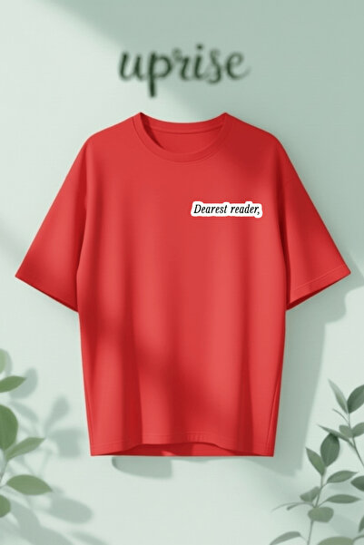 Vordevia Dragă Cititoră Bridgerton cu imprimeu bumbac lu supradimensionat tricou