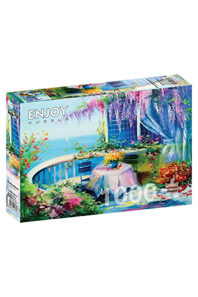Enjoy Puzzle Παζλ 1000 κομμάτια Απολαύστε – Ανθισμένο Μπαλκόνι