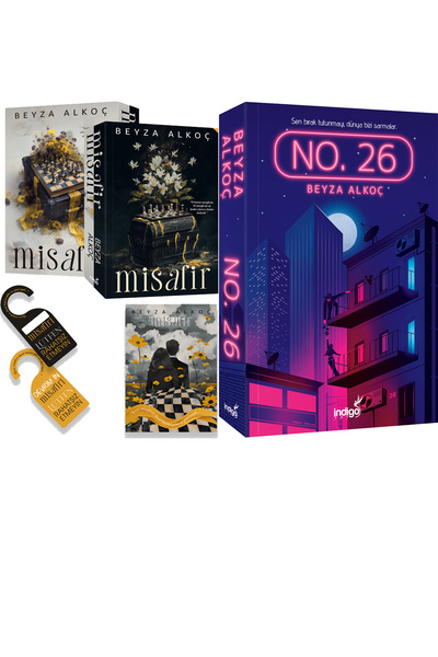 İndigo Kitap Misafir Karton Kapak ve No. 26 Karton Kapak (Beyza Alkoç) 2'li Set