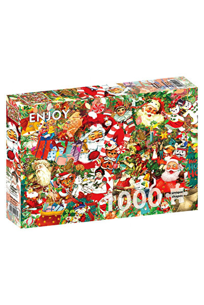 Enjoy Puzzle Παζλ 1000 κομματιών Απολαύστε – Ένα Vintage Χριστούγεννα του παλ...