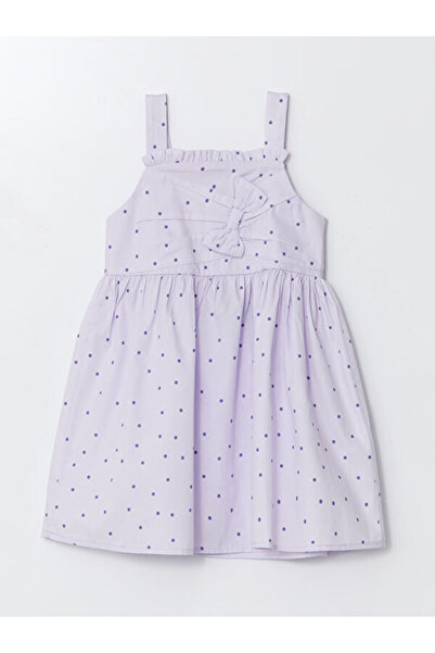 LC Waikiki RMZ GİYİM FARKİLY فستان بناتي مربع الشكل بياقة روبا منقطة