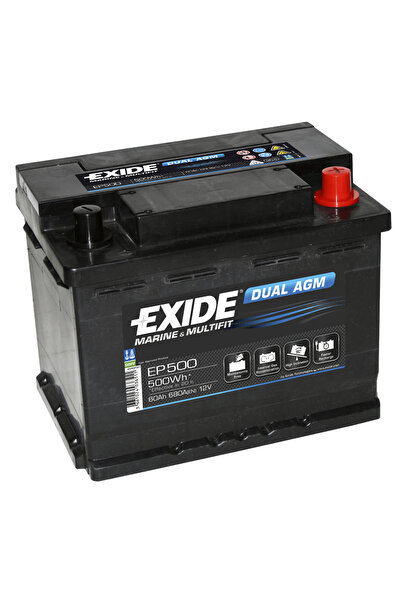 EXIDE Dual AGM Car Battery 60Ah 12V EP500