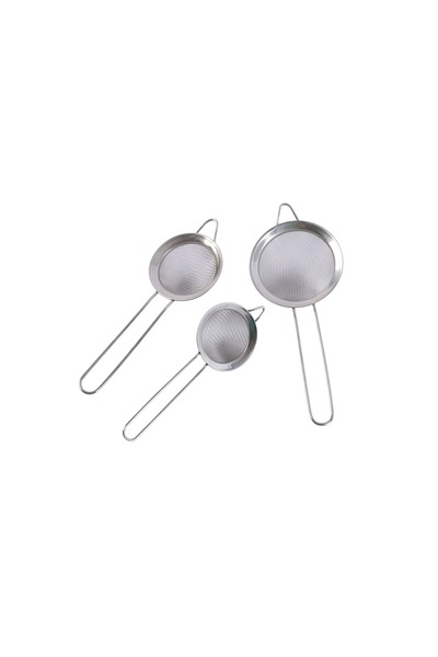 Not specified Stainless steel tea strainer set - 3 pieces