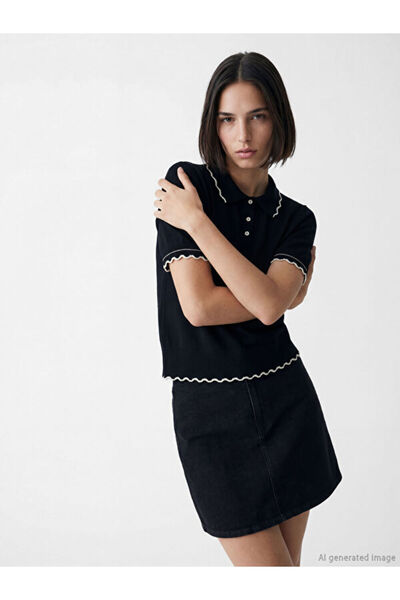 LC Waikiki RMZ GİYİM FARKIYA سترة تريكو نسائية بياقة مقلوبة